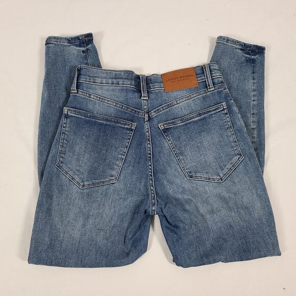 Lucky Brand High Rise Brigette Button Fly Jeans Skinny Ankle 6/28 - Picture 4 of 10